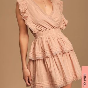 Whisper Sweet Nothings Lulu’s Pink Ruffle Dress